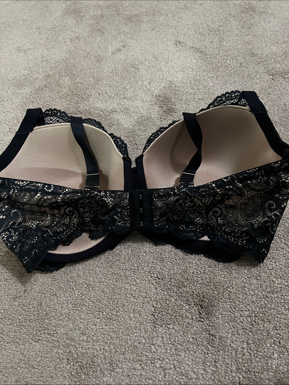 Thirdlove 24/7 lace balconette bra 38F black/beige - Picture 2 of 4